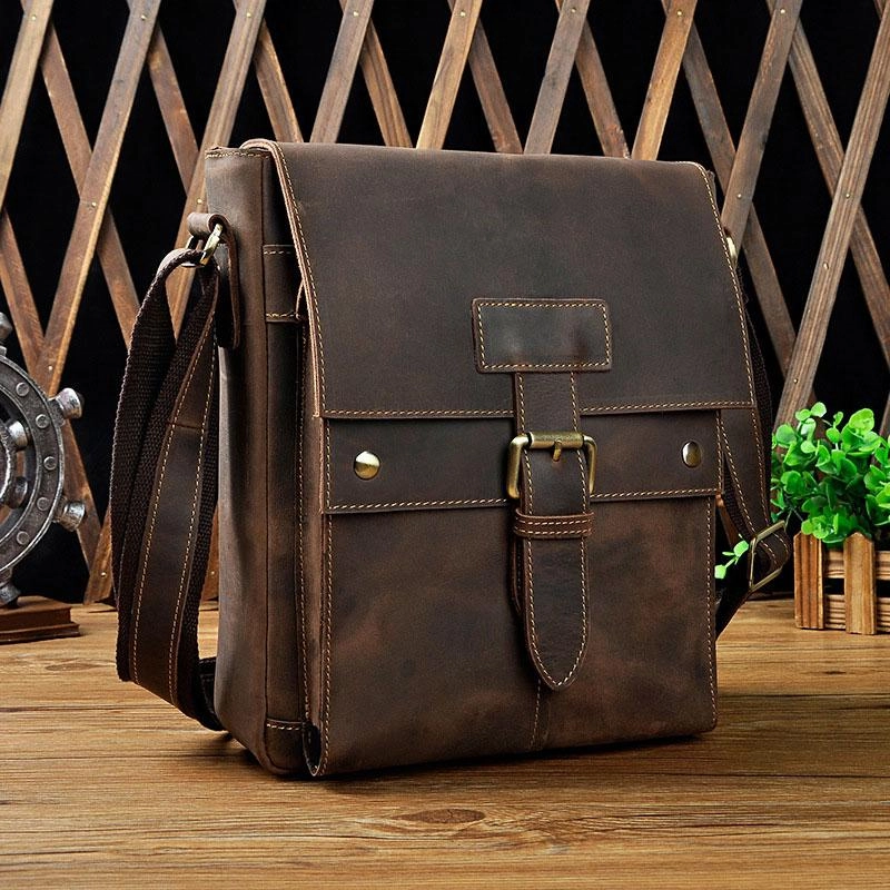 Travel Comfort Everyday Performance Cool Retro Leather Mens Tablet Messenger Bag Small Side Bag Messenger Bag For Men