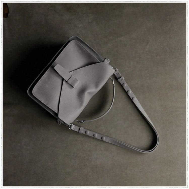 Practical Beauty soft elegance Cute Gray Mini Leather Womens Satchel Handbag Small Satchel Shoulder Bag Small Satchel Bag for Women