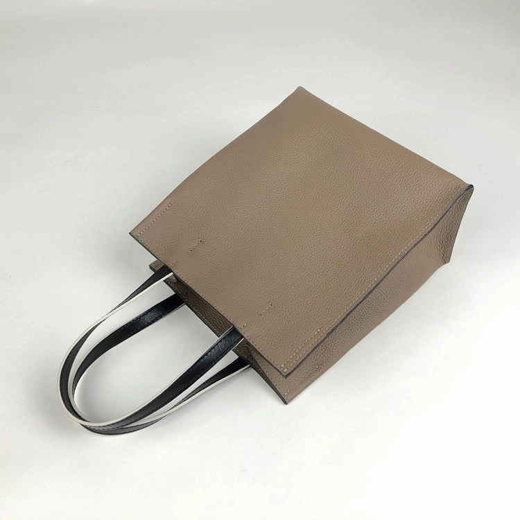 Fashion Outfit Professional Choice Cute Womens Orange Leather Tote Bag Best Tote Handbag Small Shopper Bag Purse for Ladies