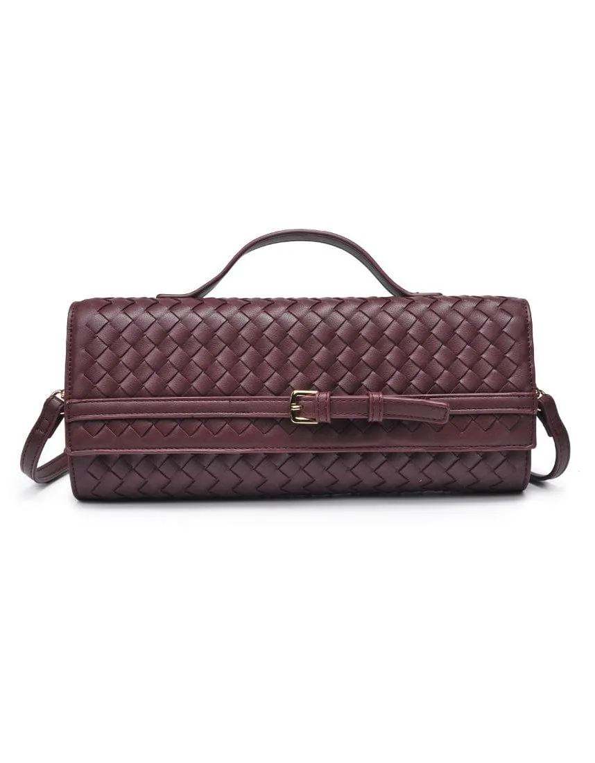 61688 Emerson Woven Top Handle Clutch/Crossbody A durable accessory built for everyday convenience