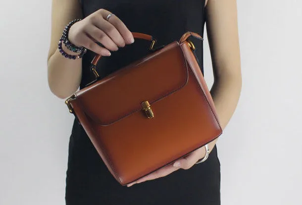 Practical Look Street Look Genuine Leather handbag shoulder bag for women leather crossbody bag