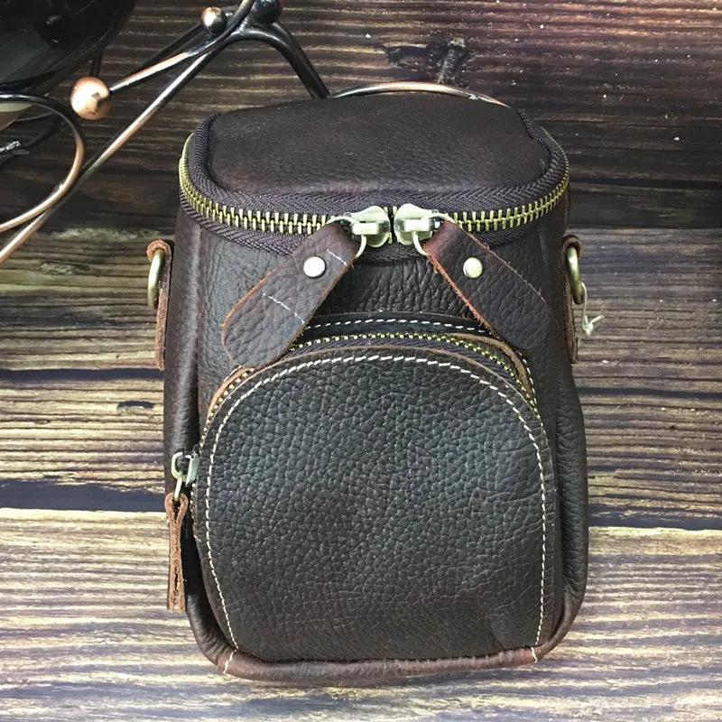 Vintage Leather Belt Pouch for Men Waist Bags BELT BAG Shoulder Bag For Men Elegant Shape Gift Idea