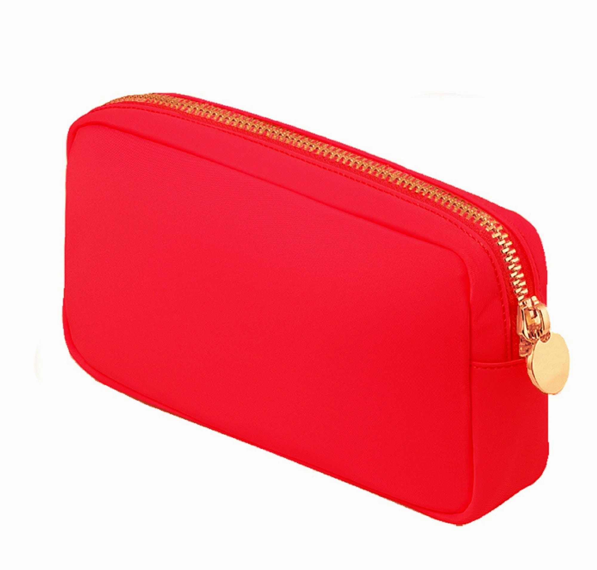 Functional Functionality HM1013 Stacy Round Zippered Nylon Cosmetic/Travel Pouch