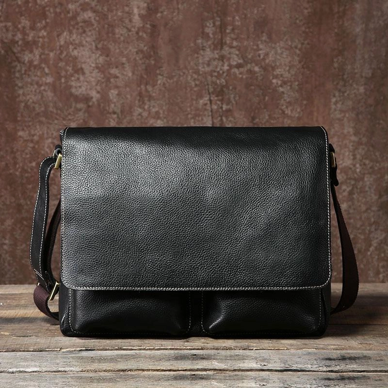 Handmade Leather Mens Cool Shoulder Bags Messenger Bag for men Compact Gear