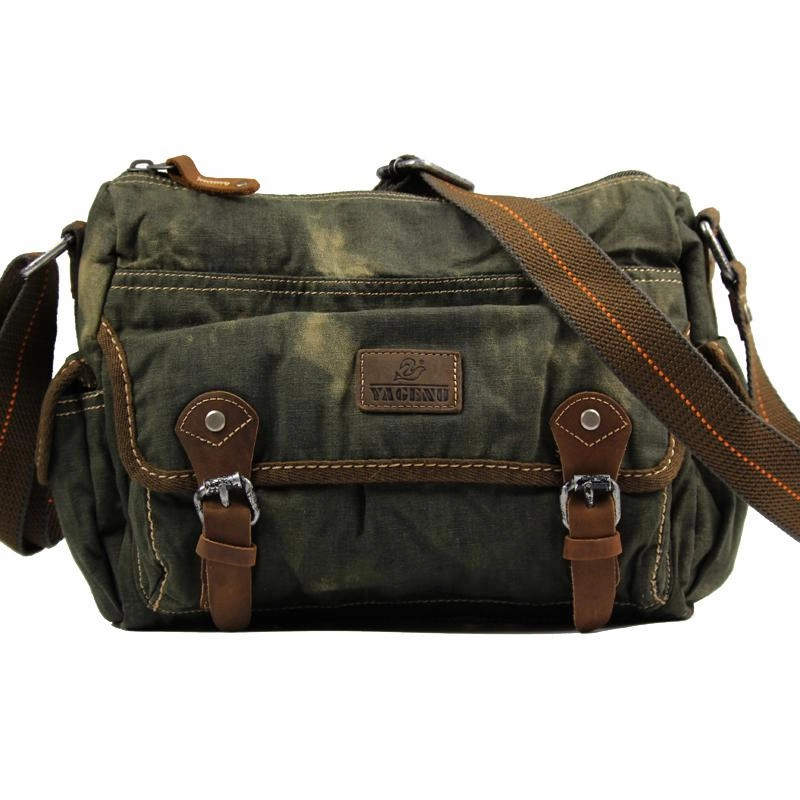 Denim Coffee Mens 10 inches Messenger Bag Dark Green Jean Postman Bag Courier Bag For Men Urban Utility