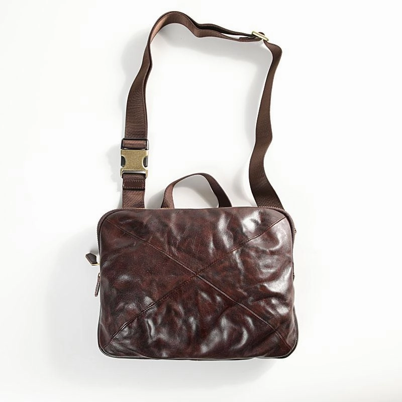 Travel Companion DISTRESSED BROWN LEATHER MEN'S Side Bag Black MESSENGER BAG Small Postman bag FOR MEN