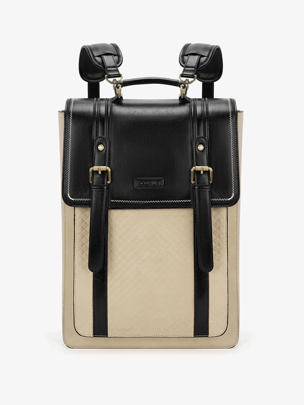 Stylish Edge Dolce Weave Vegan Leather 15.6-Inch Backpack