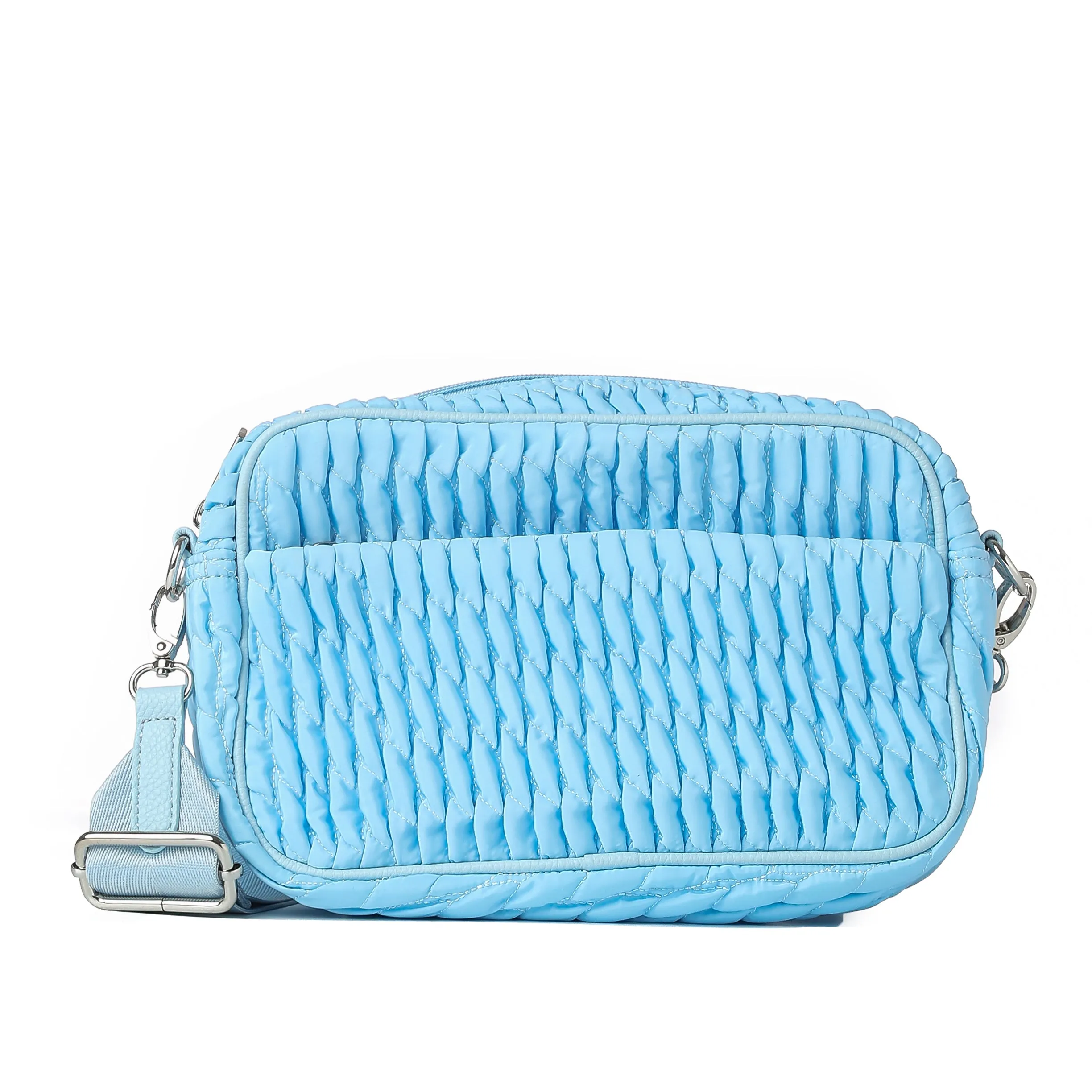 Ideal for hands-free convenience during errands Compact yet holds everything you need without feeling heavy Noa Sky Cargo Camera Crossbody - FINAL SALE