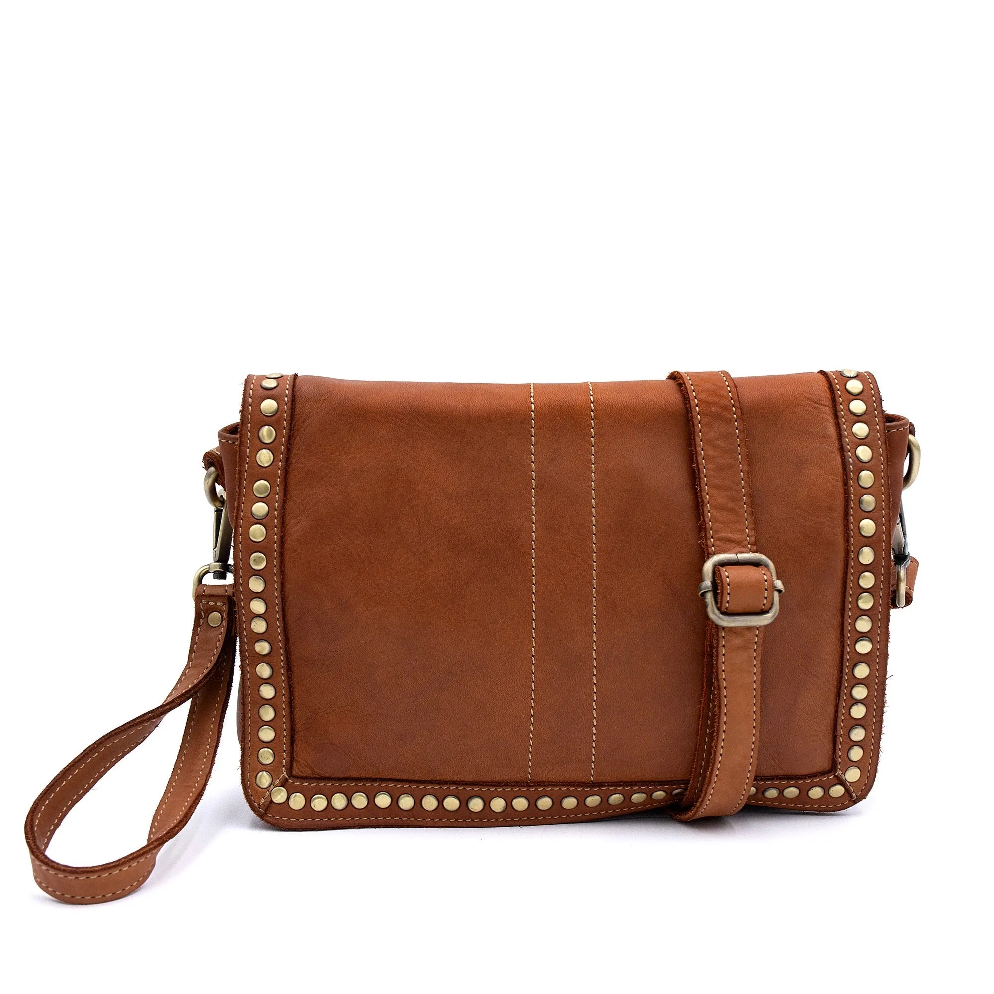 Go-To Gear Modern Compact Form Marisa Crossbody in Cognac