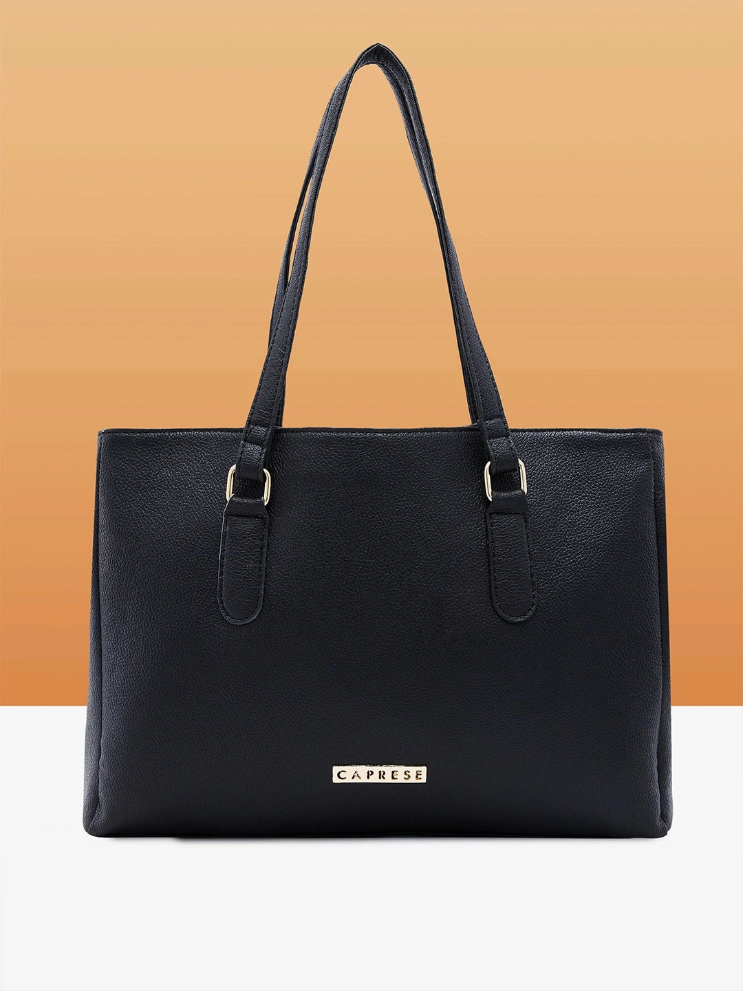 Effortless Style Durable Material Caprese Jolie Medium Black Tote Bag