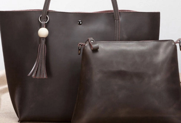 Handmade Leather handbag shoulder bag large tote for women leather shopper bag Eco-conscious travel bag Light Carry