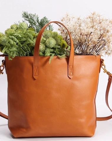 Handmade Leather Tote Purse Bucket Bag Handbag Shoulder Bag Large for Women Leather Shopper Bag Suede Touch