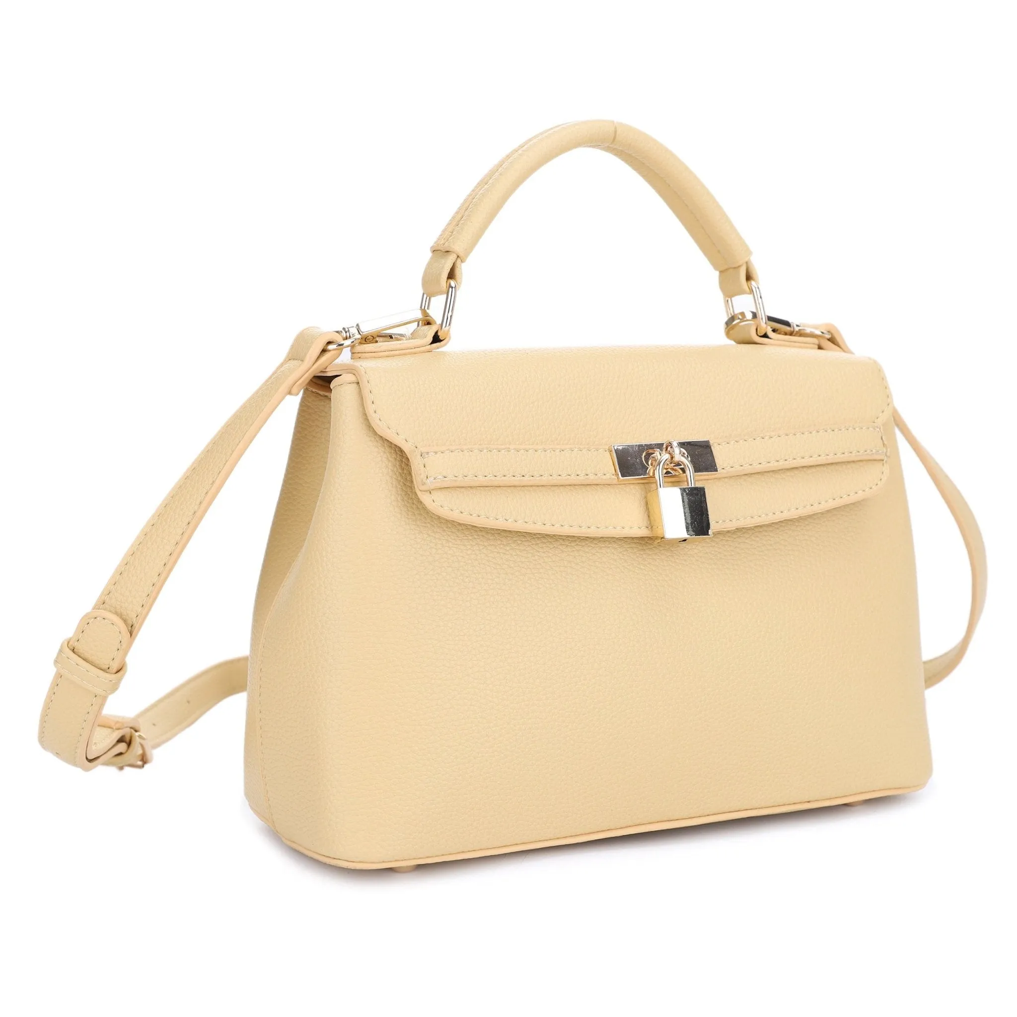 Soft and smooth fabric that feels great to the touch Chic Fashion Accessory EJ60306 Kari Mini Satchel/Crossbody Bag