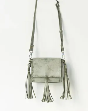 Handmade leather green purse phone bag shoulder bag cossbody bag purse women Urban Traveler