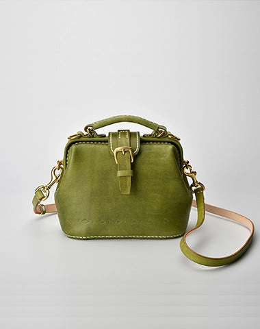 Handmade Womens Yellow Leather Small doctor Purse Yellow shoulder doctor bags for women Casual Outfit Smart Function