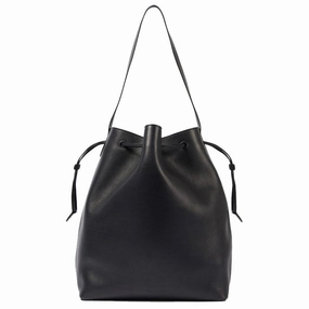 Elegant Cowhide Leather Bucket Tote Bag with Wide Strap?C Large Shoulder and Crossbody Bag for Women Casual Elegance