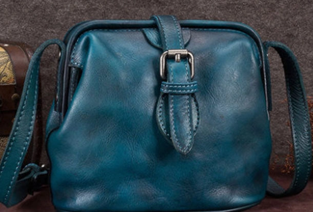 Everyday Organizer Vintage Leather Doctor Crossbody Bag Shoulder Bag Purse For Women