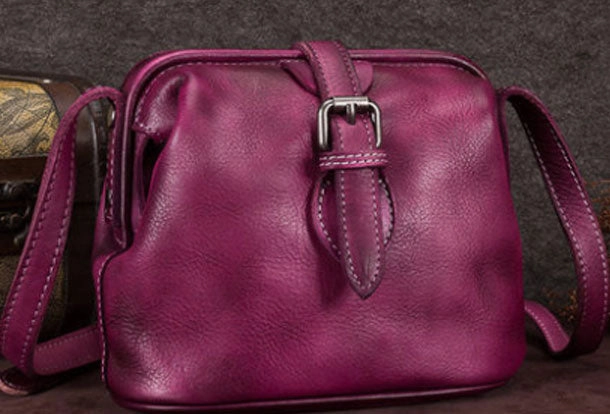 Vintage Leather Doctor Crossbody Bag Shoulder Bag Purse For Women Eco-Conscious Choice