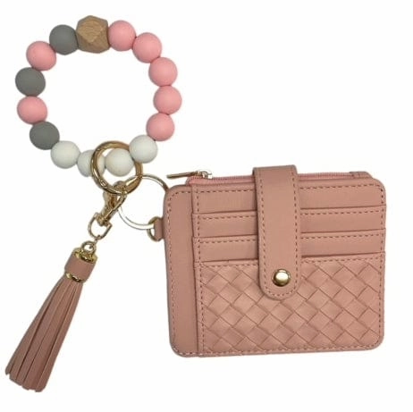 BB139x205 Nina Beaded Keychain Bracelet & Woven Wallet Combo Everyday Use Everyday essentials holder
