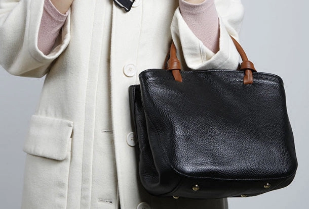 Genuine Leather Handbag Shopper Bag Crossbody Bag Shoulder Bag Purse For Women Waterproof Fabric