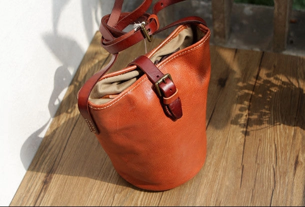 Workwear Accessory Modern Comfort Handmade Leather bag for women leather shoulder bag crossbody bag bucket bag