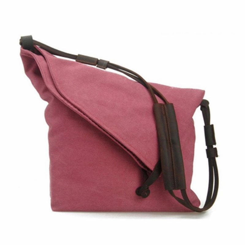 Mens Canvas Rustic Courier Bag Side Bag Messenger Bag Camera Shoulder Bag for Men Versatile Use