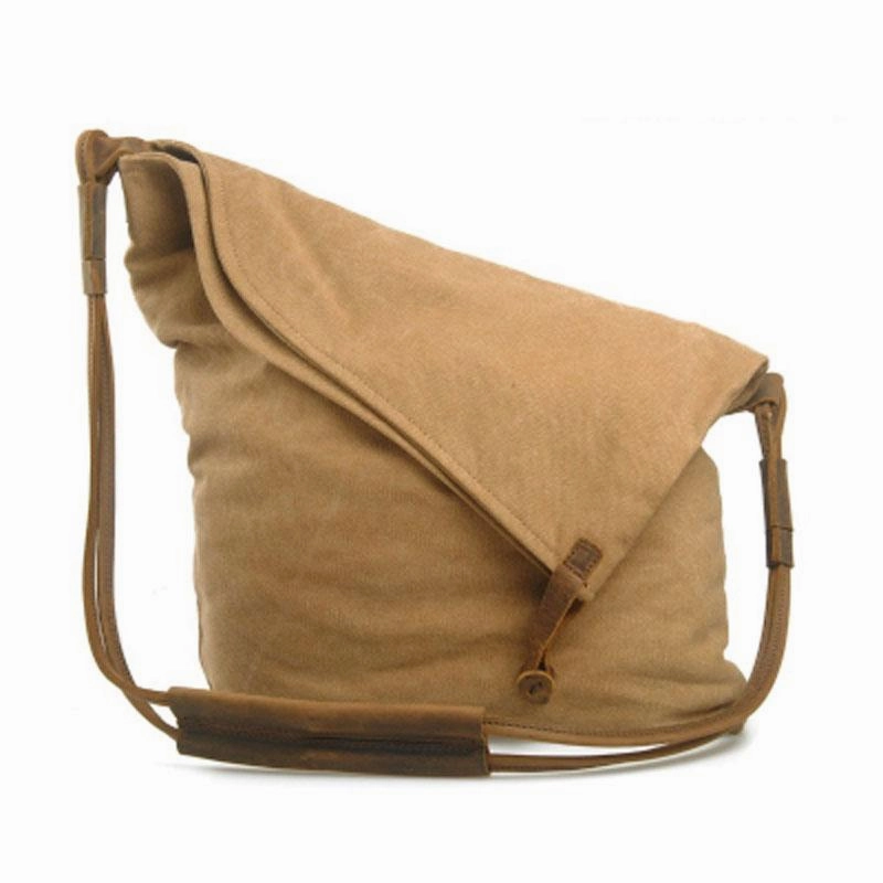 Urban Explorer Mens Canvas Rustic Courier Bag Side Bag Messenger Bag Camera Shoulder Bag for Men