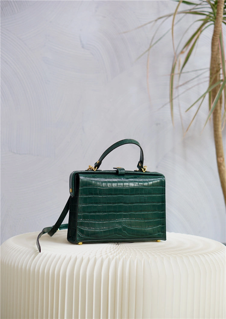 Suede Touch Handmade Womens Stylish Red Leather Doctor Handbag Side Purses Doctor Purses for Women