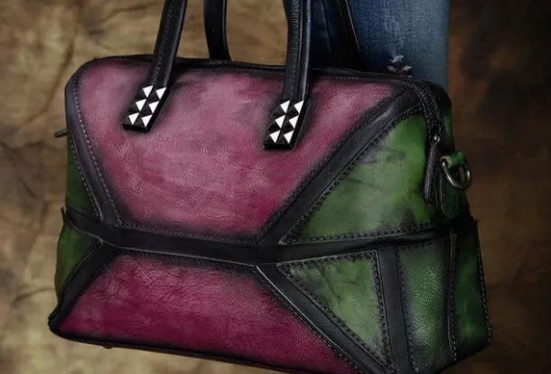 Handmade Leather handbag purse shoulder bag for women leather shopper bag Elegant Charm