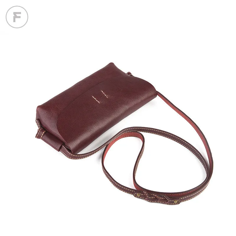 Handmade Leather bag for women leather shoulder bag crossbody bag Compact Size Practical Shoulder