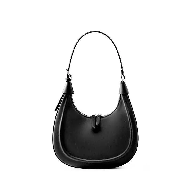 Light Utility Trendy Outfit Everyday Leather Croissant Bag | Sleek Elegance Hobo Shoulder Bag | Women Crossbody Bag For Wedding or Party