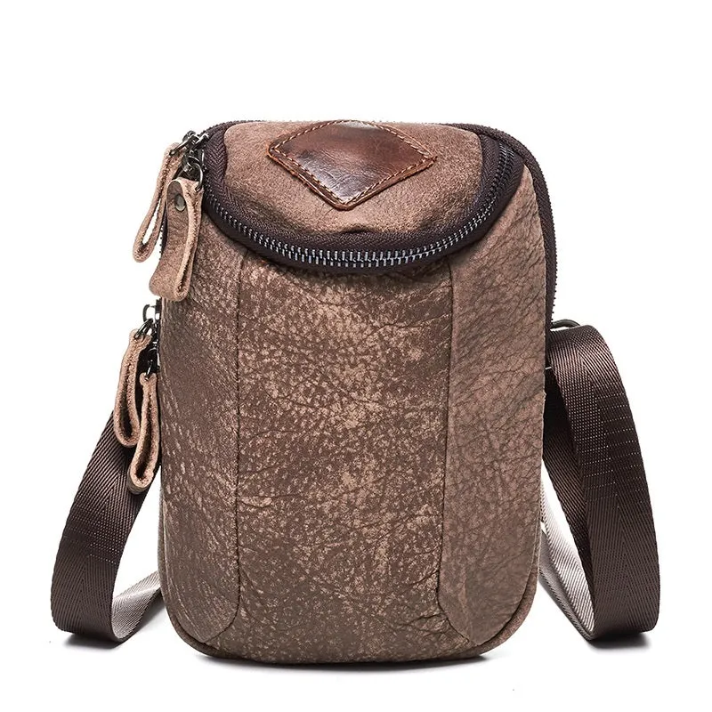 Leather Cell Phone Holsters Belt Pouch for Men Waist Bag BELT BAG Shoulder Bag For Men Pocket Friendly Smart Construction