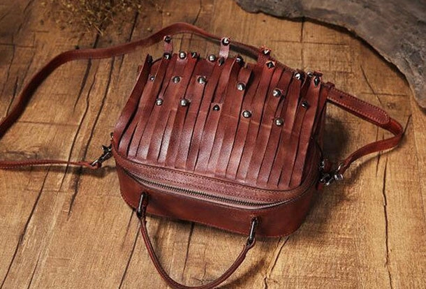 Night Glamour Handmade Leather handbags purse shoulder bag for women leather shopper bag