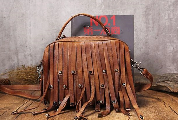 Handmade Leather handbags purse shoulder bag for women leather shopper bag Lightweight Organizer