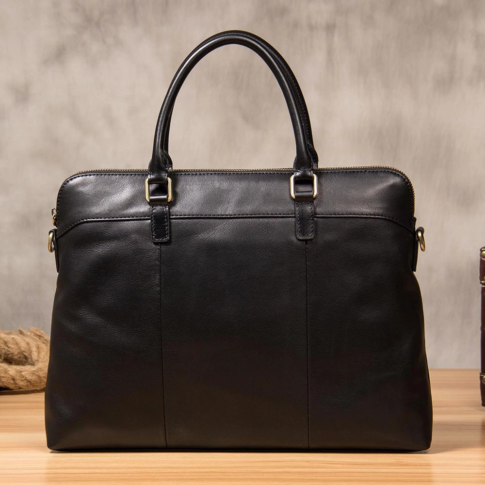 Leather Mens Briefcase Shoulder Bag Handbag Work Bags Business Bag for Men Modern Fashion