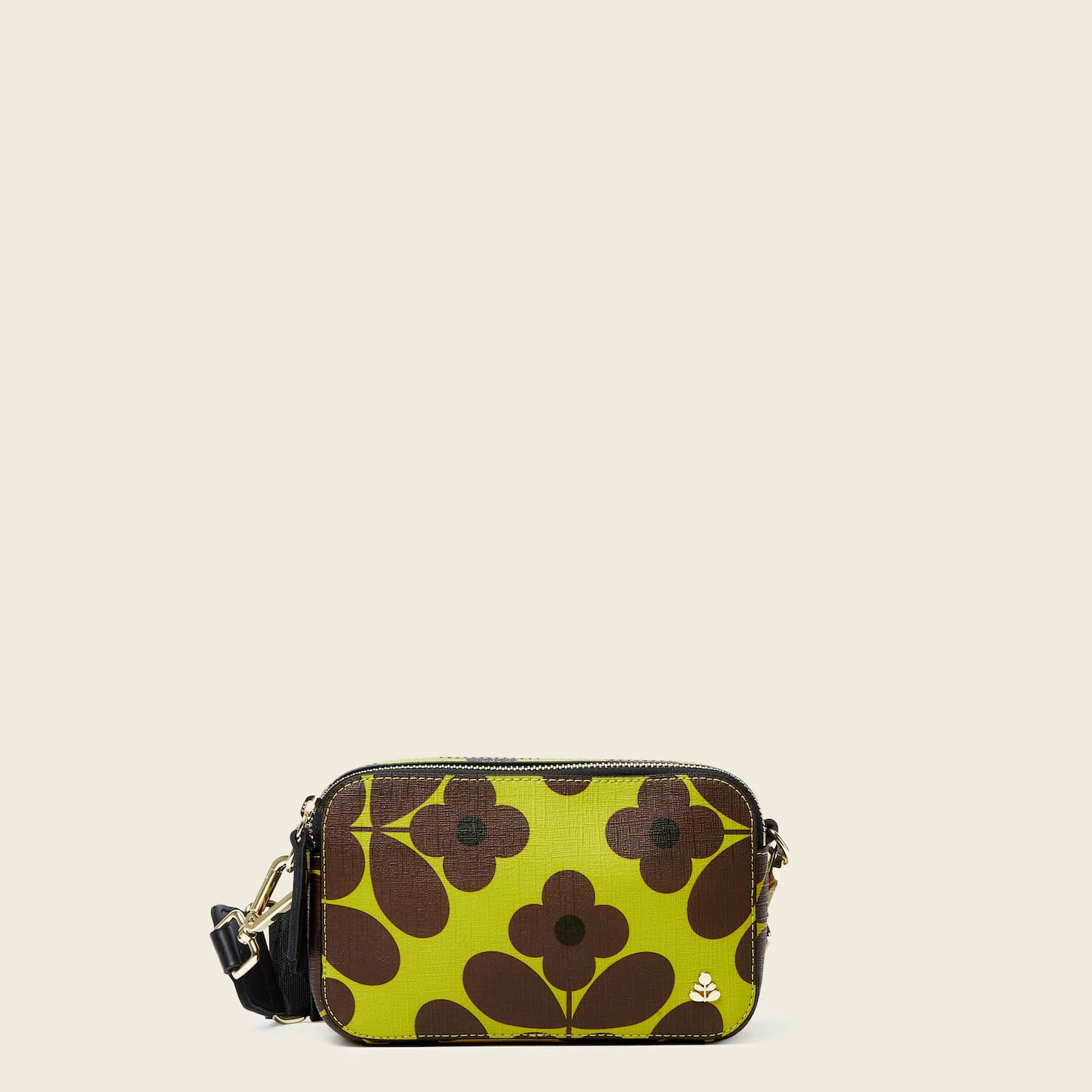 Duo Crossbody - Flower Tile Chartreuse Outdoor companion