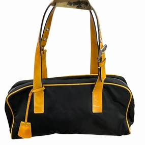 Prada Black Nylon Handbag Classic Craftsmanship chic aesthetic