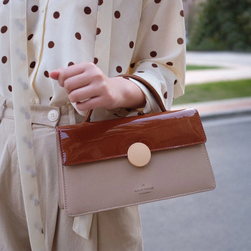 Cute Leather Brown Womens Handbag Crossbody Bag Purse Shoulder Bag for Women All Season