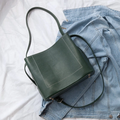 Timeless Everyday Use Leather Stylish Womens Tote Bag Shoulder Bag Shoulder Bucket Work Purse for Women