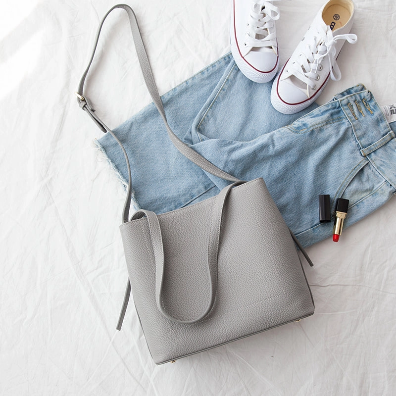 Leather Stylish Womens Tote Bag Shoulder Bag Shoulder Bucket Work Purse for Women Elegant Look Compact Daily