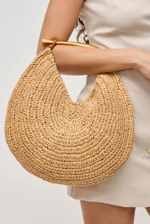 Streetwear Daily Outfit Travel Friendly Size 60070 Brielle Circle Straw Crossbody Bag