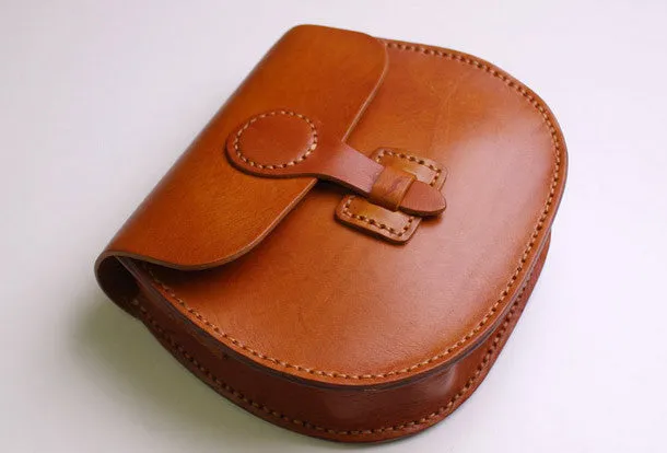 Handmade Leather satchel bag shoulder bag black coffee yellow for women leather crossbody bag Classic Daily Daily Utility