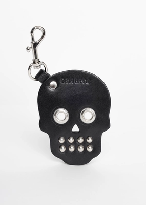 Lightweight Journey Travel Essential Leather Skull Keychain