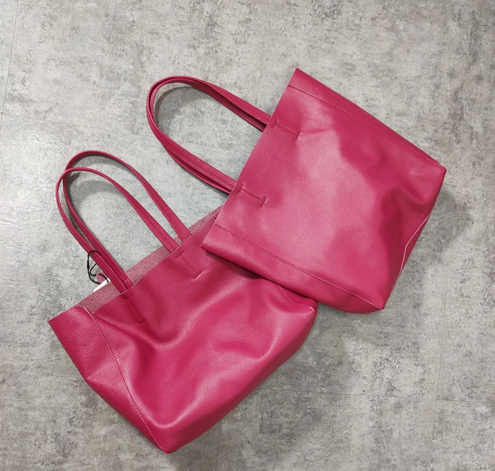 Comfy Everyday Smart Casual Fashion Genuine Orange Leather Tote Bag Rose Red Tote Purse Green Shoulder Tote Bag Handbag Tote For Women
