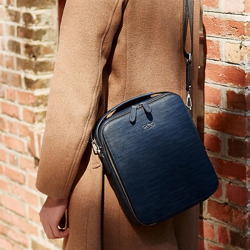 Stylish Companion Cool Leather Mens Small Shoulder Bag Messenger Bags for men