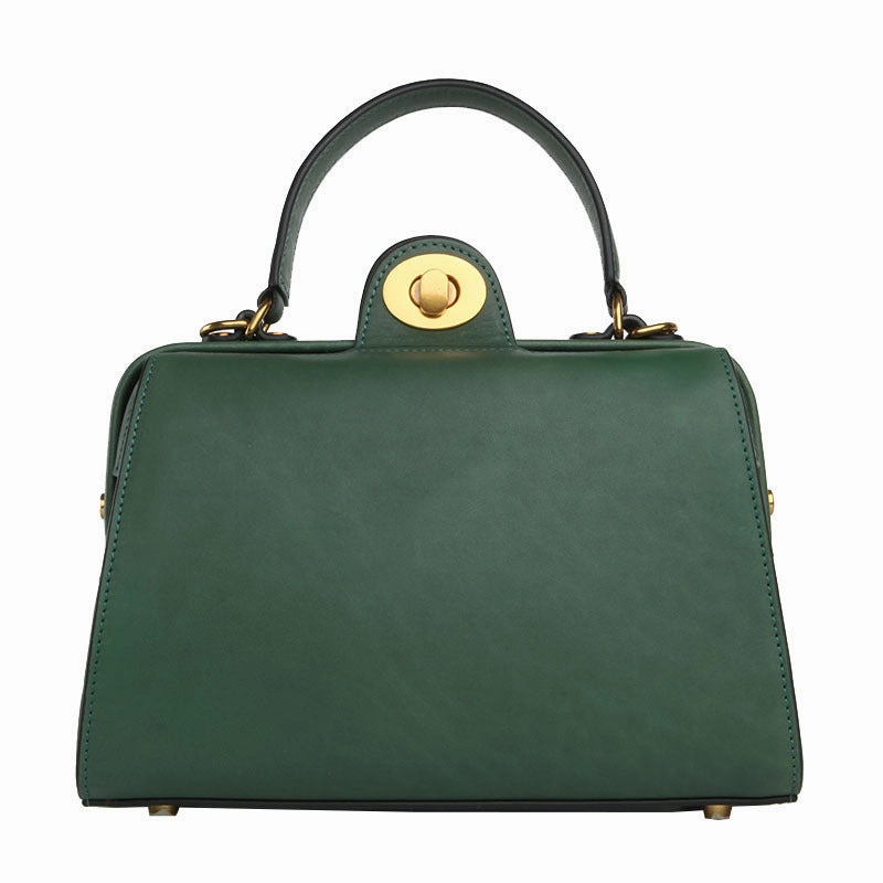 Fashion Womens Brown Leather Handbag Structured Satchel Handbag Brown Leather Shoulder Bag Crossbody Purse Functional Design Spacious tote with pockets