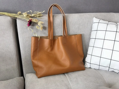 Fashion Womens Brown Leather Tote Bags Brown Shoulder Tote Bags Handbags Tote For Women Quilted Texture