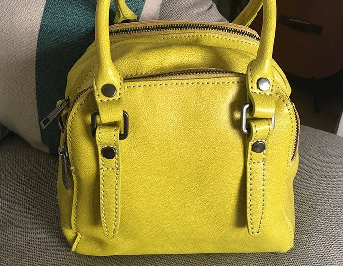 Fitness Gym Trendy Utility Fashion WOMENs LEATHER Cube Handbag Shoulder Bag Handbag Purse FOR WOMEN