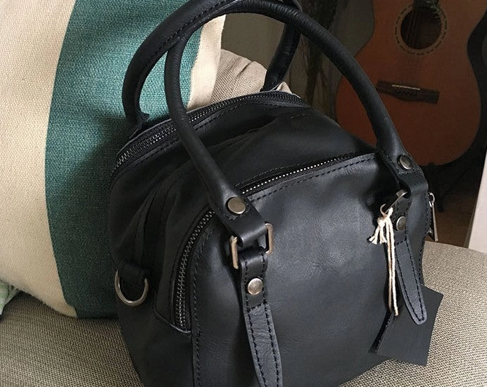 Daily Essential Fashion WOMENs LEATHER Cube Handbag Shoulder Bag Handbag Purse FOR WOMEN