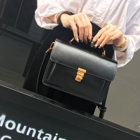 Refined Construction Fashion Womens Leather handbag chain shoulder bag crossbody bag for women